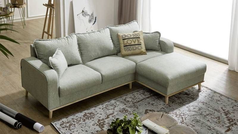 Canapé d'angle à droite BERNIS convertible