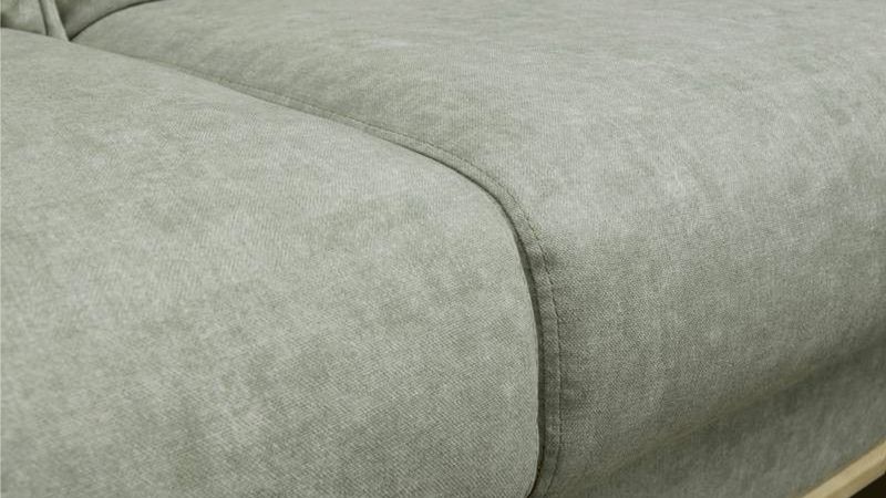 Canapé d'angle à droite gris BERNIS convertible