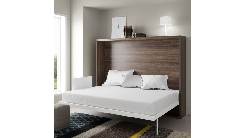 Lit Escamotable pieds synchro CARNON - Ouverture horizontale automatique