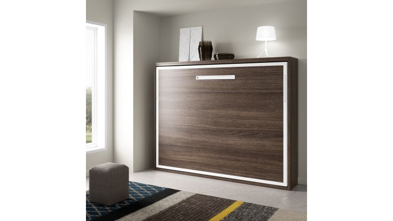 Lit Escamotable pieds synchro CARNON - Ouverture horizontale automatique