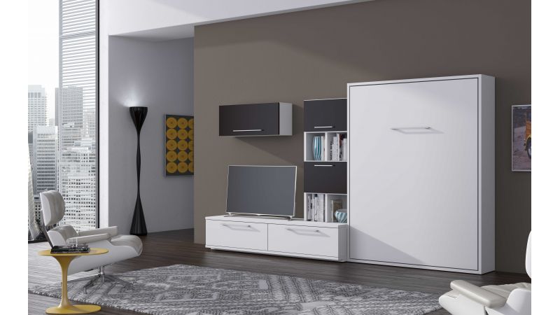 Lit escamotable vertical MANDELIEU avec pied synchronisé