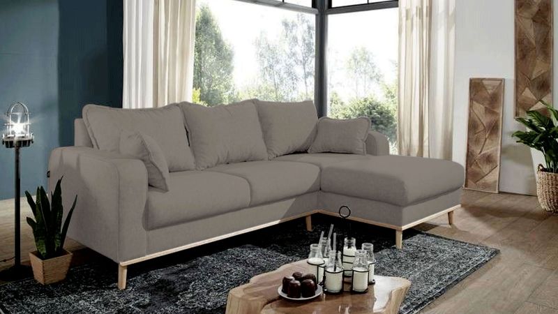 Canapé d'angle à droite BERNIS - GAMME PROMO