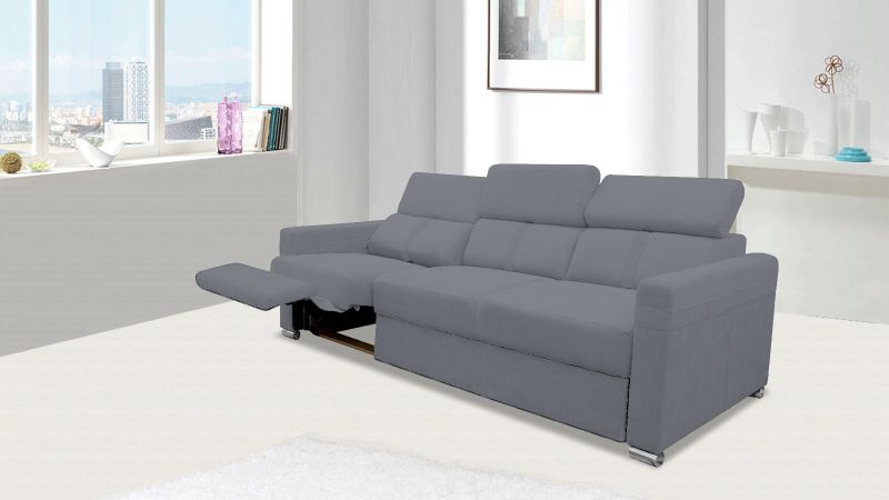 Canapé 3 places MALAGAS relax avec têtières réglables
