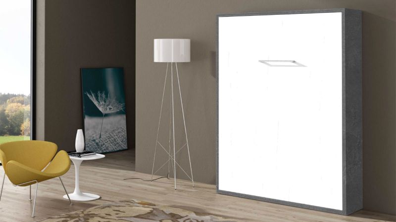 Lit escamotable vertical MANDELIEU avec pied synchronisé