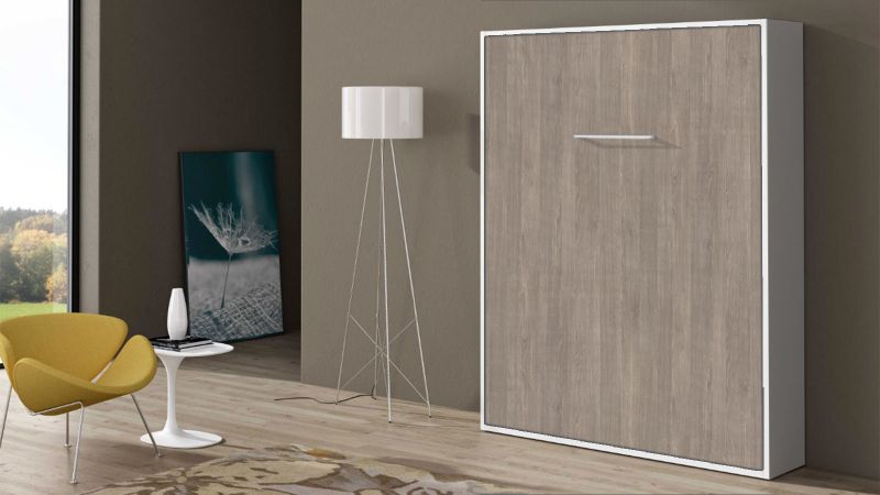 Lit escamotable vertical MANDELIEU avec pied synchronisé