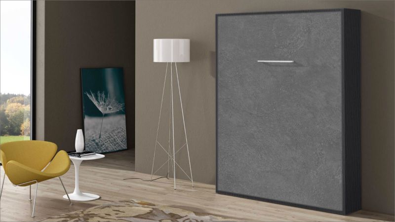 Lit escamotable vertical MANDELIEU avec pied synchronisé