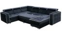 Sofa déplié panoramique BLAUZAC convertible avec coffre méridienne à droite