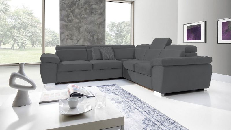 Canapé d'angle à droite ROUET Terminal convertible avec coffre