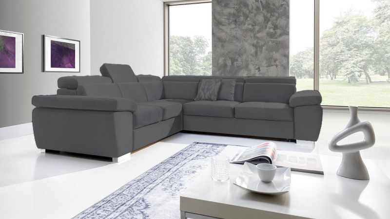 Canapé d'angle à gauche ROUET Terminal convertible avec coffre