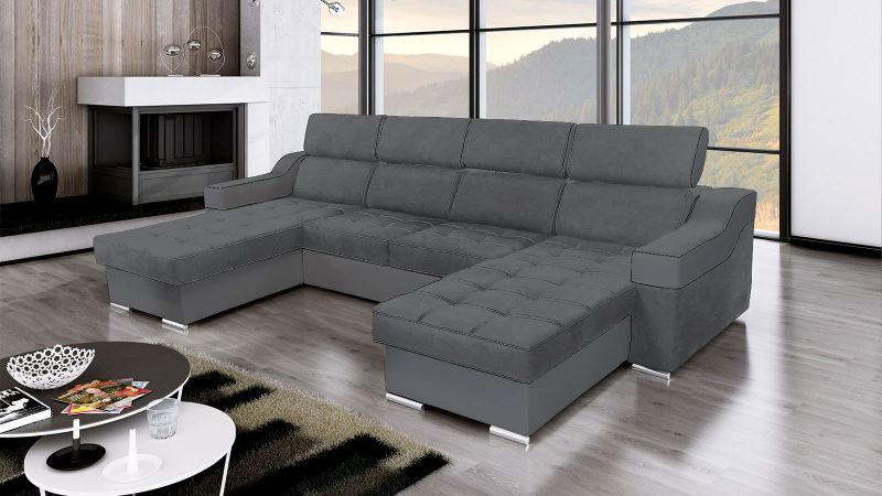 Canapé panoramique réversible ROGNAC convertible