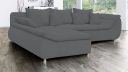 Sofa gris plomb panoramique symétrique GARDANNE convertible