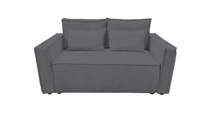 Sofa gris ardoise Gardanne 2 places