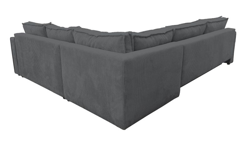 Divan gris angle à droite MANDUEL convertible terminal