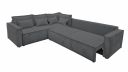 Canapé gris froid angle à gauche MANDUEL convertible terminal
