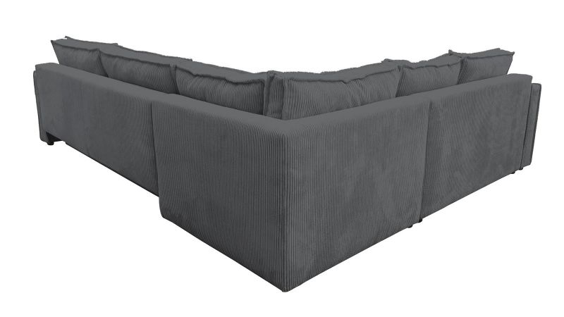 Sofa angle à gauche gris froid MANDUEL convertible terminal