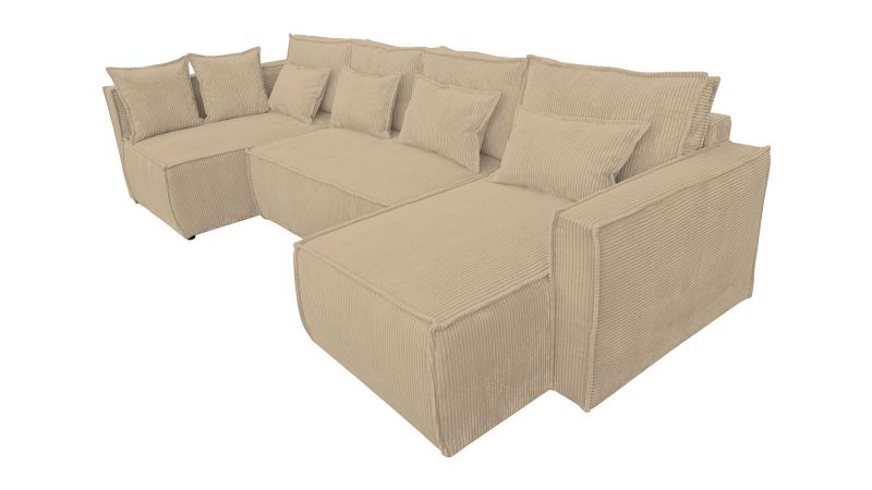 MANDUEL sofa panoramique convertible méridienne à droite Terminal à gauche