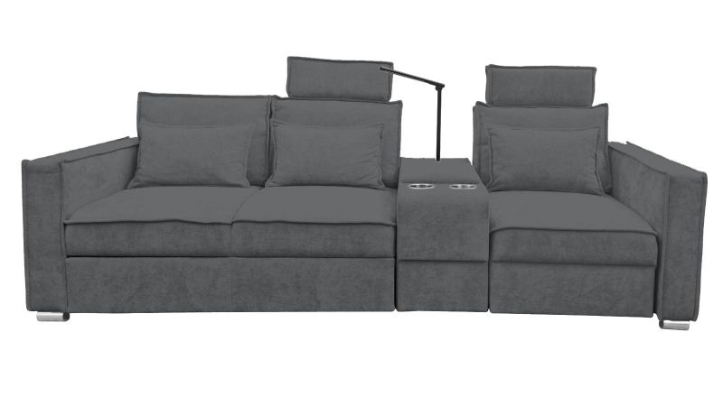 Canapé PALAVAS 2 places et fauteuil avec têtières et bar