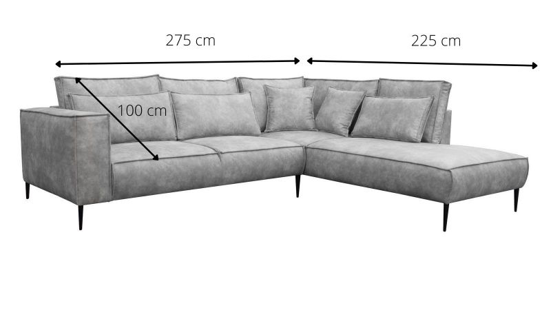 Canapé angle à droite BEDARIEUX schéma