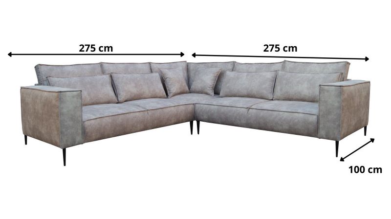 Canapé angle symétrique BEDARIEUX schéma