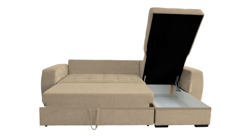 Canapé angle réversible BEAUCAIRES convertible avec coussins