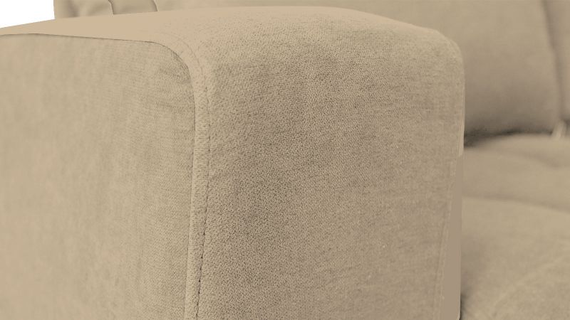 Canapé angle réversible BEAUCAIRES convertible avec coussins