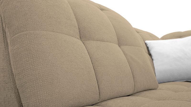 Canapé panoramique MONTPELLIER méridienne à gauche avec dos avance - recule