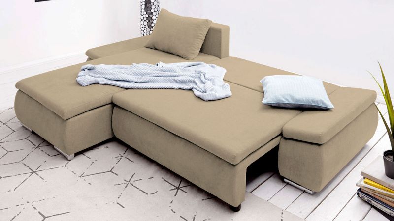 Canapé angle à gauche ALBI convertible avec coffre