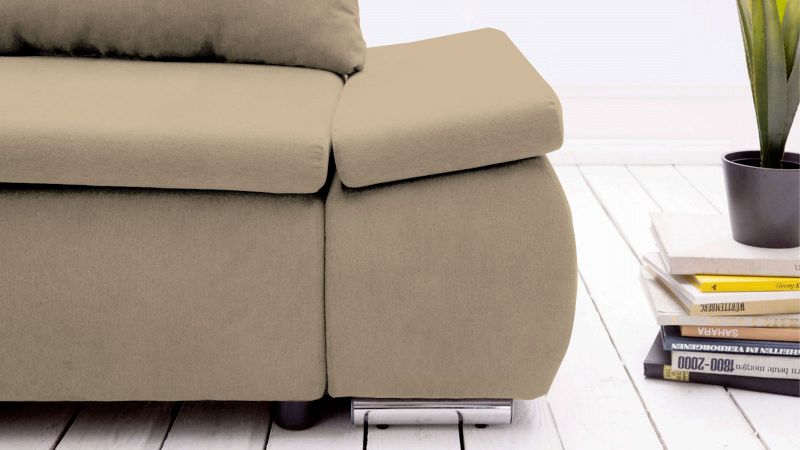 Canapé angle à gauche ALBI convertible avec coffre