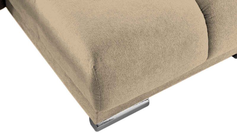 Canapé d'angle à gauche ARCACHON convertible pieds gris