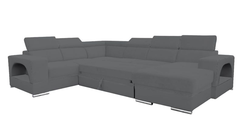 Canapé panoramique ORGON convertible méridienne à droite