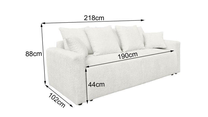 Canapé THOLONET 3 places convertible