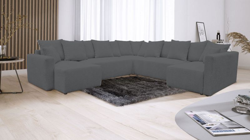 Canapé THOLONET XL panoramique convertible avec méridienne droite terminal