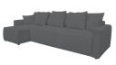 Canapé THOLONET XL méridienne à gauche convertible avec coussins