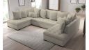 Canapé panoramique LANÇON LUXE XXL angles symétriques - GAMME PROMO