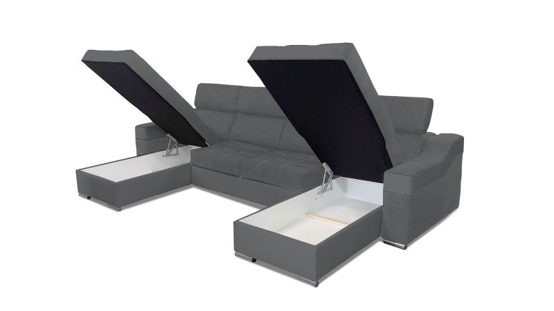 Canapé panoramique réversible ROGNAC convertible