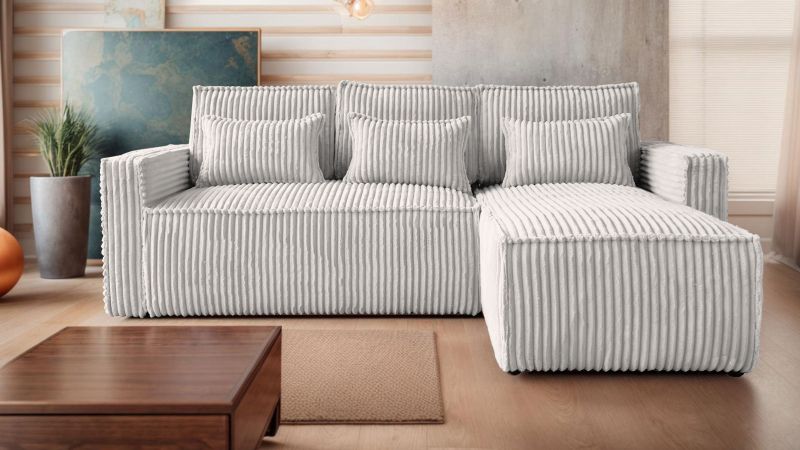 Canapé méridienne à droite MANDUEL convertible