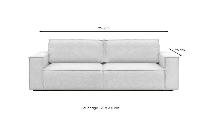 Canapé 3 places ISTRES BIS Convertible - GAMME OFFRE SPECIALE