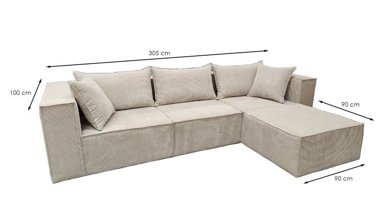 Canapé SAINT PRIVAT BIS pouf modulable - GAMME OFFRE SPECIALE