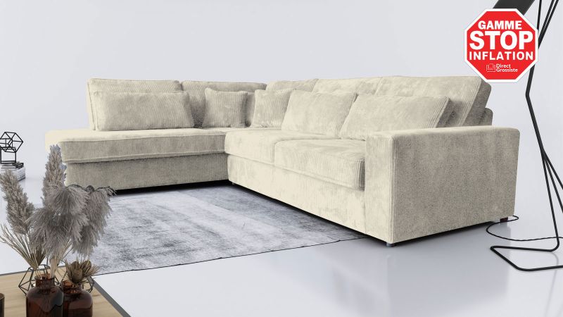 Canapé méridienne à gauche SAINT-CHAPTES BIS - GAMME GAMME OFFRE SPECIALE