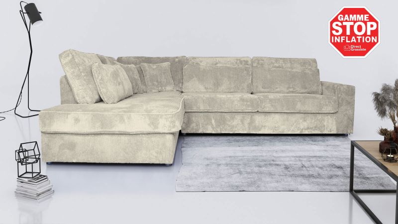 Canapé méridienne à gauche SAINT-CHAPTES BIS - GAMME GAMME OFFRE SPECIALE