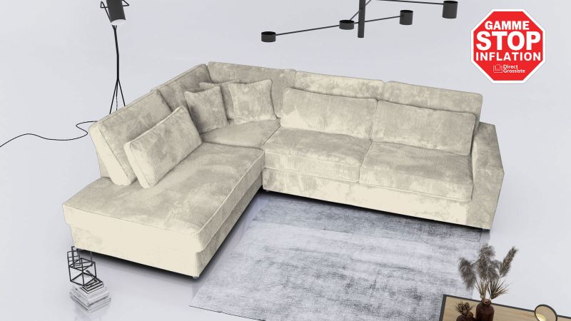 Canapé méridienne à gauche SAINT-CHAPTES BIS - GAMME GAMME OFFRE SPECIALE