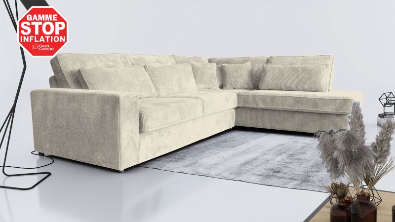 Canapé méridienne à droite SAINT-CHAPTES BIS - GAMME OFFRE SPECIALE