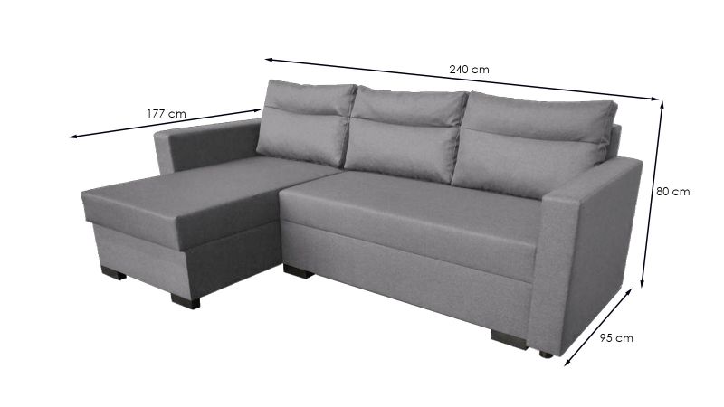 Canapé CARNON méridienne à droite