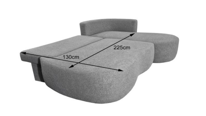 Canapé MONS BIS convertible méridienne à gauche - GAMME PROMO