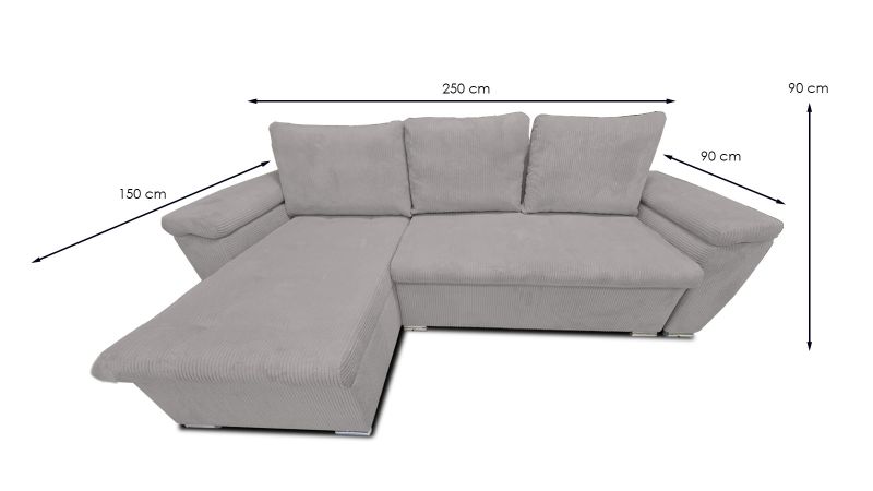 Canapé VESTRIC BIS convertible méridienne à droite - GAMME OFFRE SPECIALE