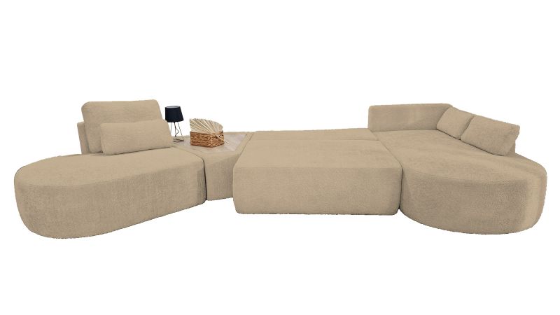 Canapé SAINT-GILLES Panoramique convertible méridienne gauche 45° - méridienne droite droit