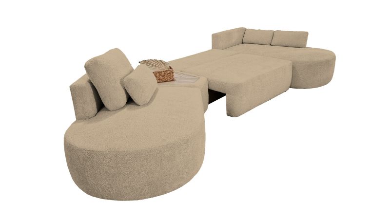 Canapé SAINT-GILLES Panoramique convertible méridienne gauche 45° - méridienne droite droit