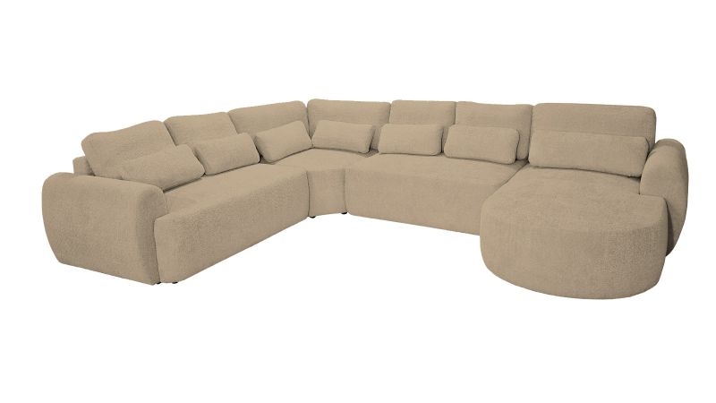 Canapé SAINT-GILLES Panoramique convertible angle gauche terminal - méridienne droite droit