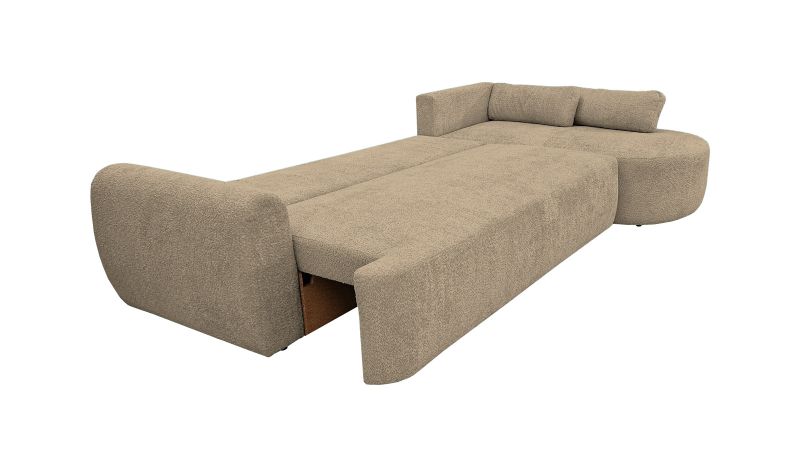 Canapé SAINT-GILLES XL angle convertible coffre méridienne à droite