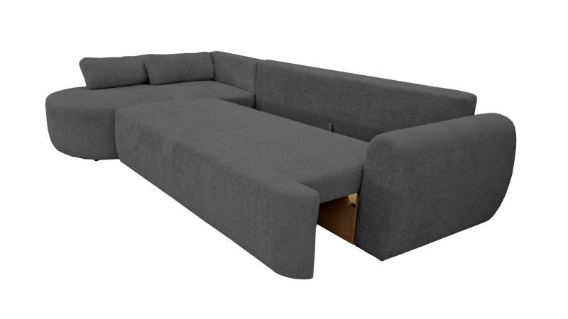Canapé SAINT-GILLES XL angle convertible coffre méridienne à gauche